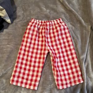 Toddler boy gingham pants